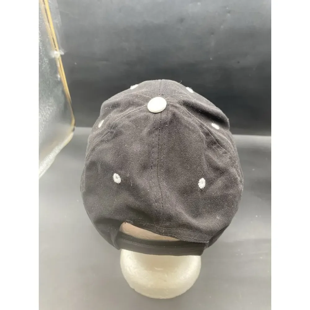 Vtg Scion Black Baseball Cap Hook& Loop Back Hat One Size Fits Most